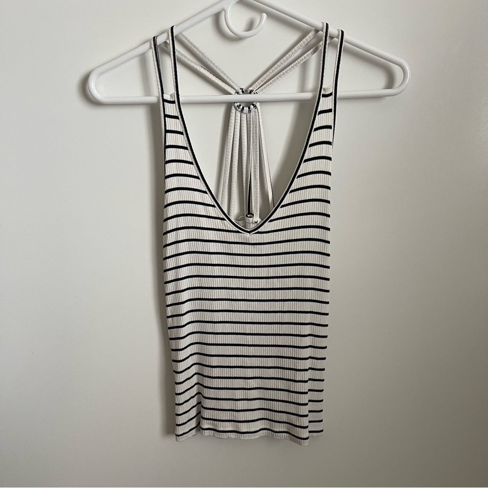 American Eagle Women’s Striped Strappy Tank Top